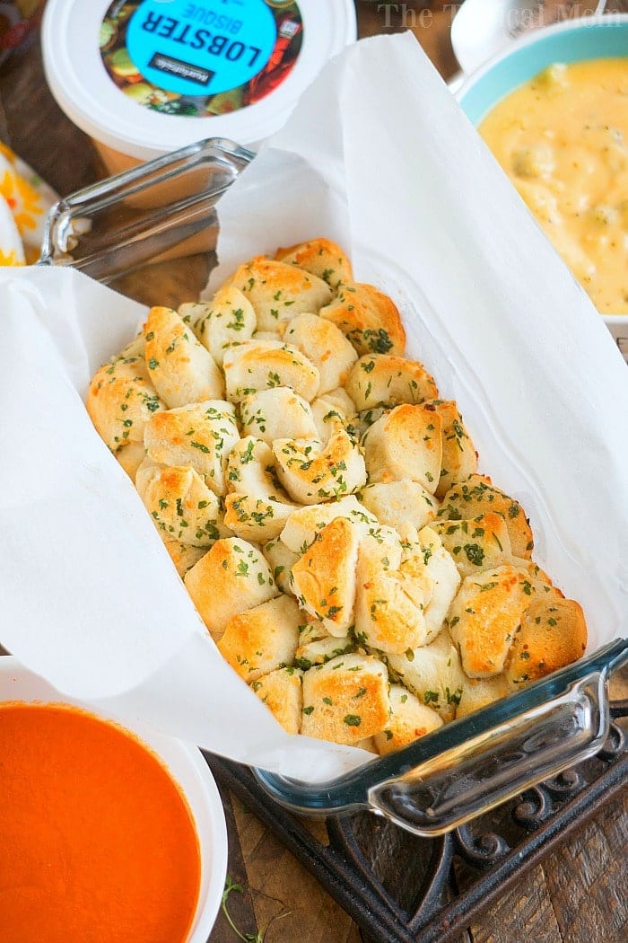 garlic pull apart bread