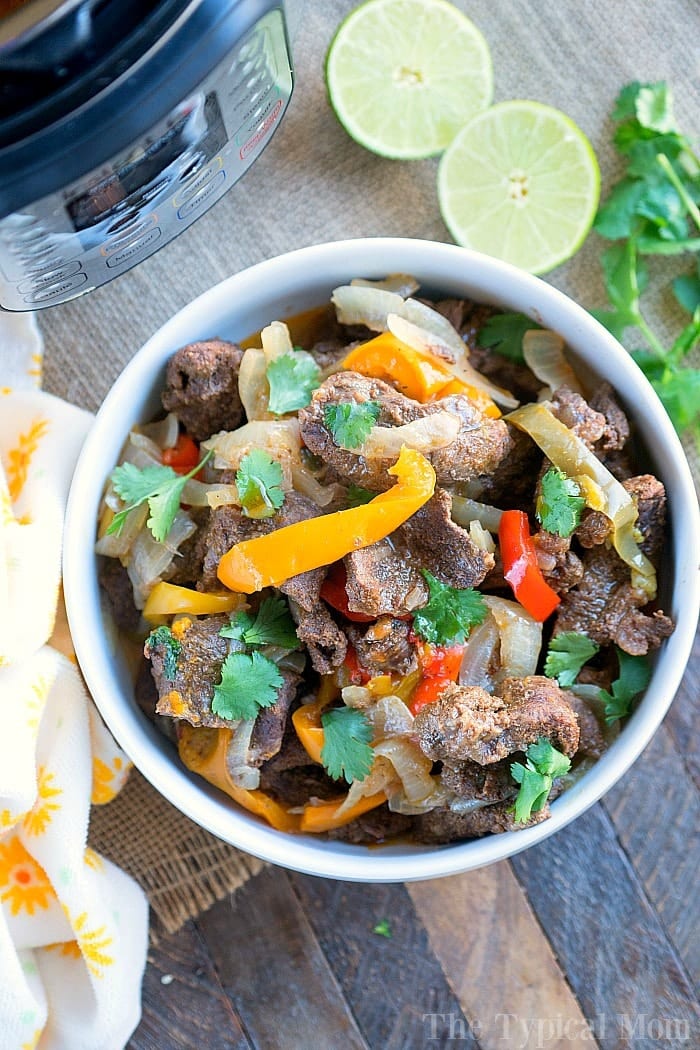 Beef Instant Pot Fajitas Pressure Cooker Ninja Foodi Fajitas