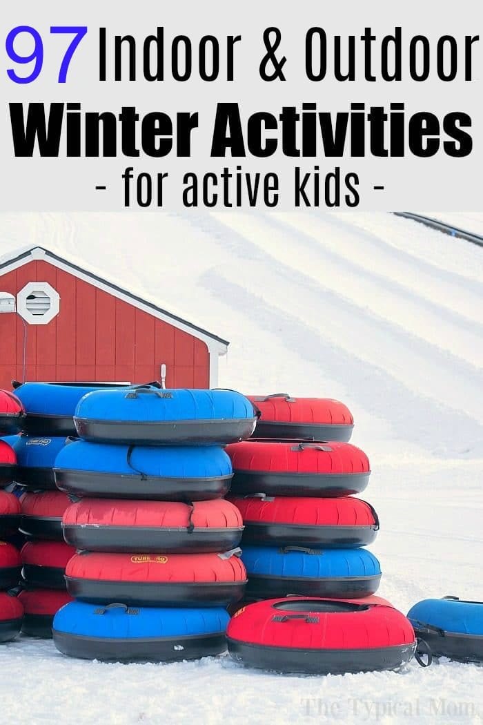 Indoor & Outdoor Winter Activities for Kids - Winter Fun Checklist