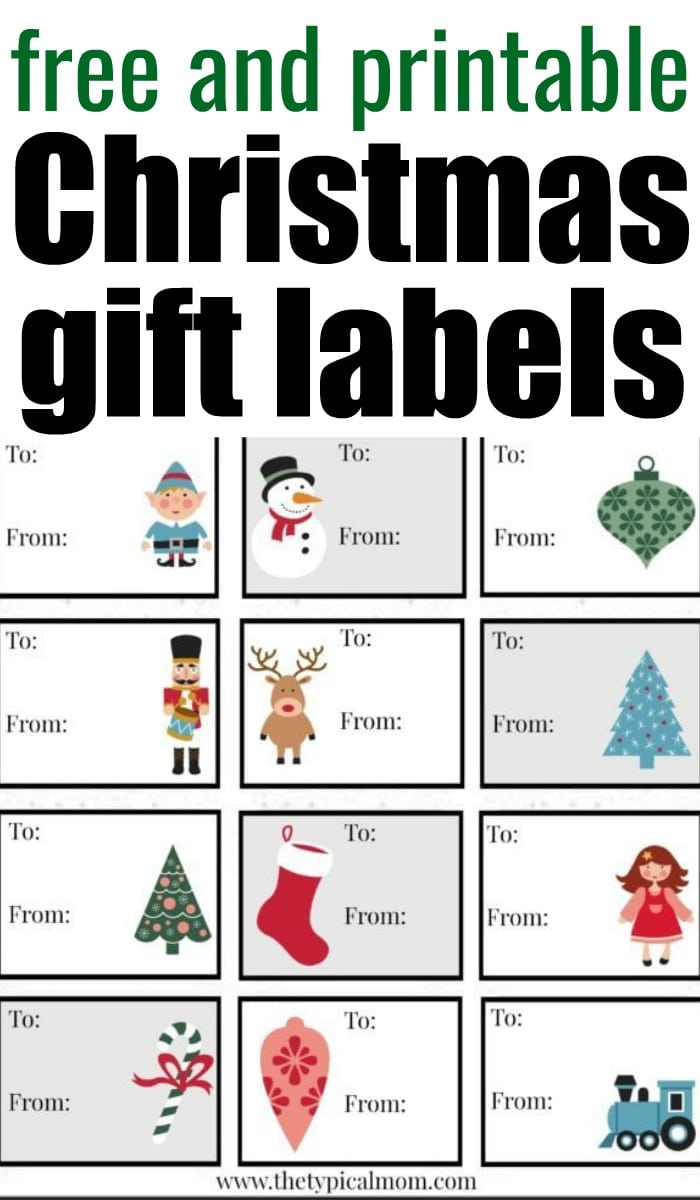 15 Free Printable Christmas Labels · The Typical Mom