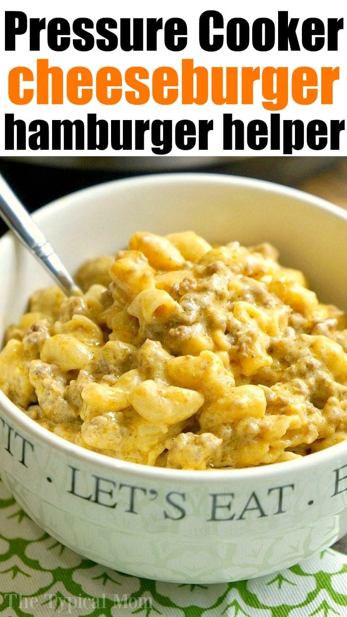 Hamburger helper discount in pressure cooker