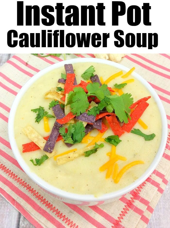 Keto instant pot online cauliflower soup