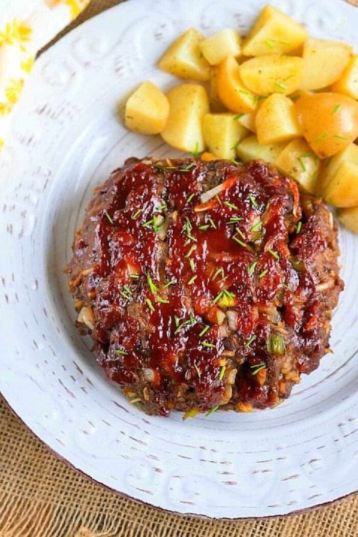 Pressure Cooker Meatloaf and Potatoes recipe