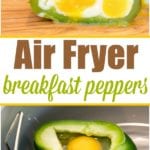 Start your day with a delightful air fryer breakfast featuring stuffed peppers. Enjoy a halved bell pepper filled with baked eggs, perfectly cooked to perfection in the air fryer for a healthy and flavorful meal.