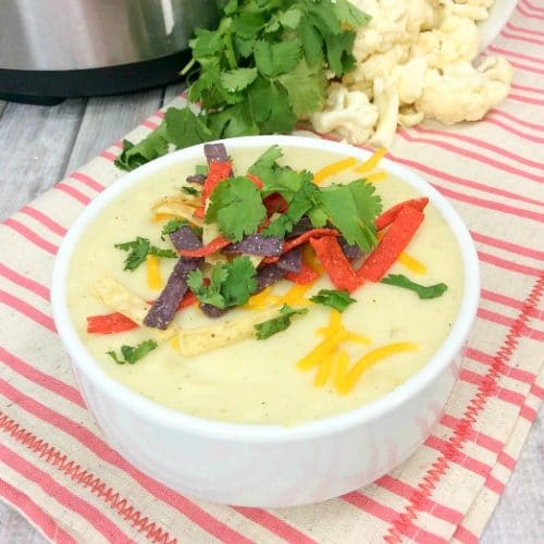 Creamy Instant Pot Cauliflower Soup · The Typical Mom