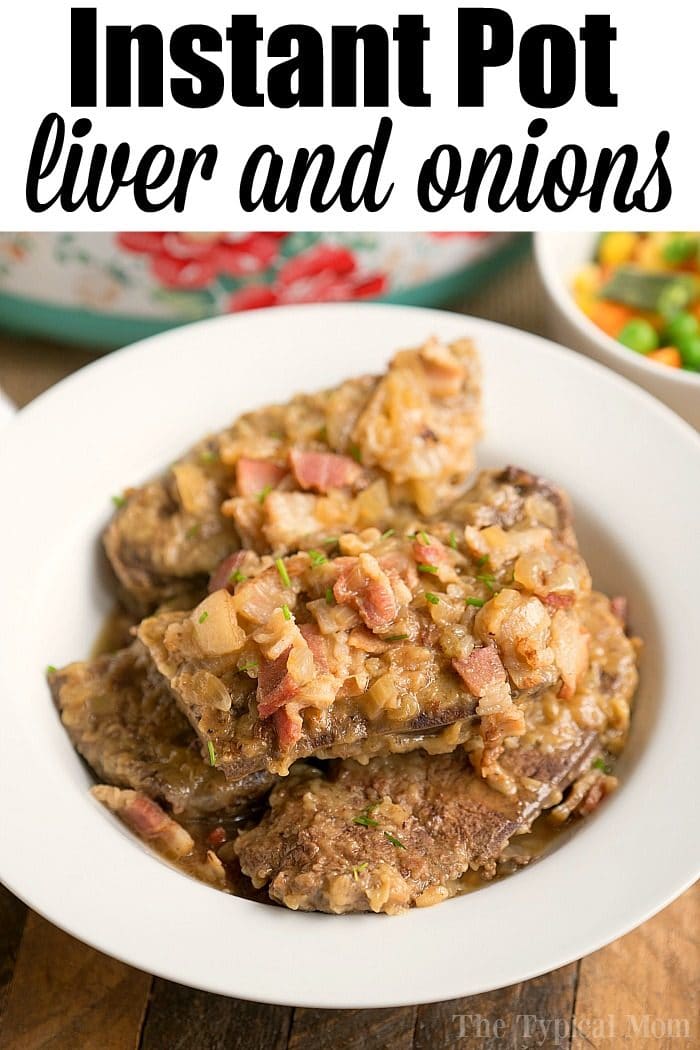 Pressure cooker liver and onions