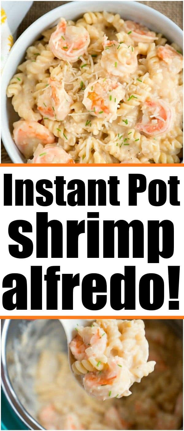 Easy Instant Pot Shrimp Alfredo with Jar Sauce