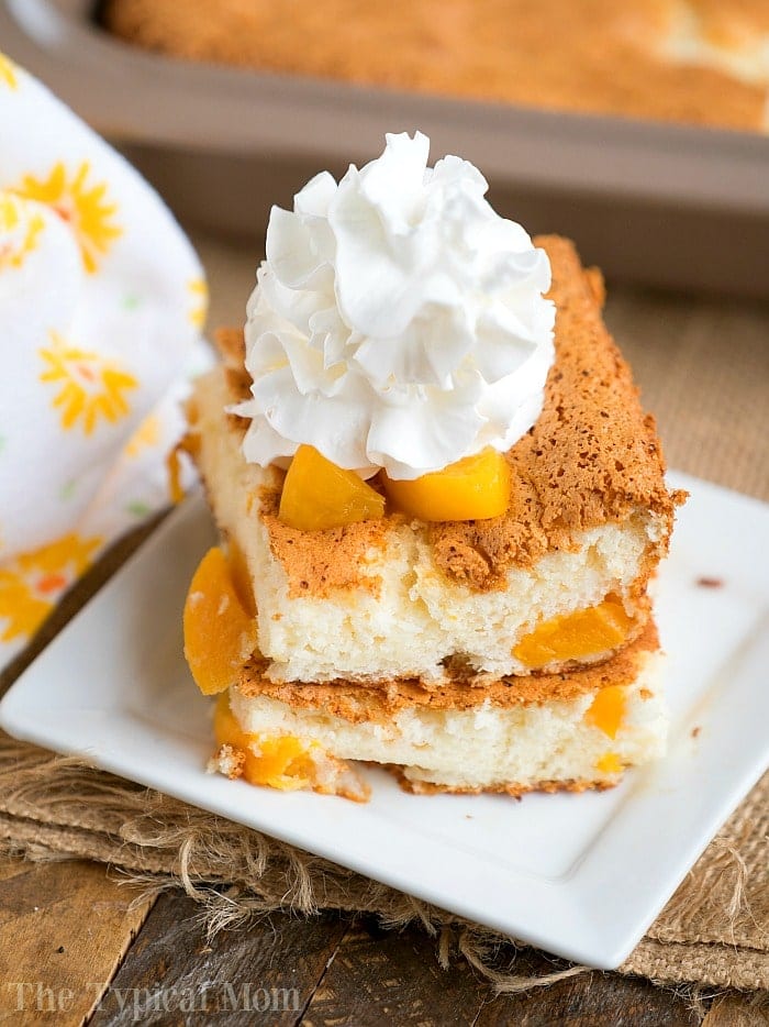 peach angel food cake