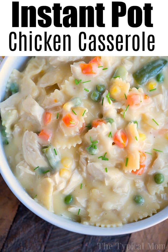 Pressure Cooker Chicken Noodle Casserole - Instant Pot Chicken Casserole