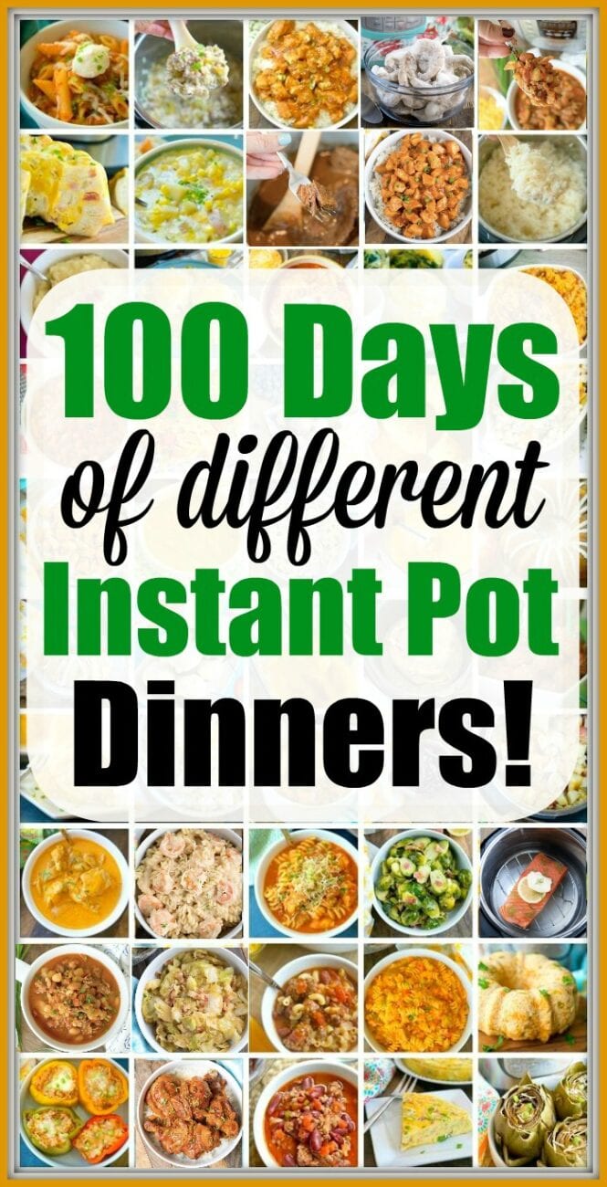 100 Days of Instant Pot Dinner Recipes Your Family will Love