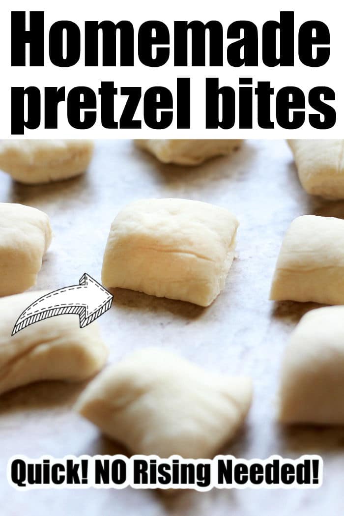 homemade pretzel bites