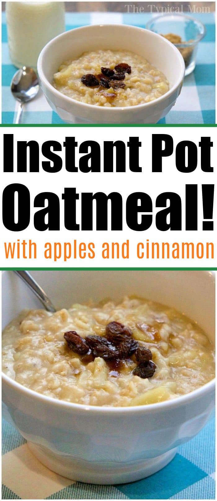 Easy Instant Pot Oatmeal with Apples Ninja Foodi Oatmeal