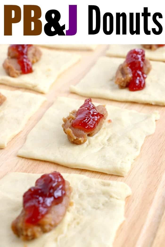 peanut butter and jelly doughnuts