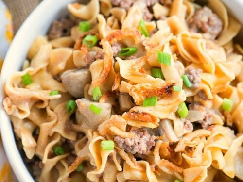 Ground beef stroganoff in best sale instant pot