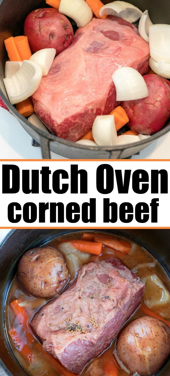 Easy Dutch Oven Corned Beef and Cabbage Recipe with Potatoes