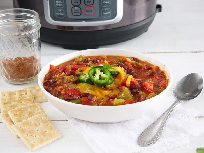 instant pot vegetarian chili