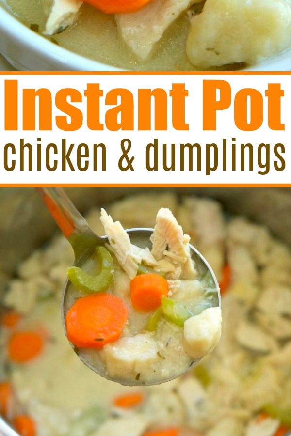 Instant Pot Chicken and Dumplings - Ninja Foodi Chicken and Dumplings