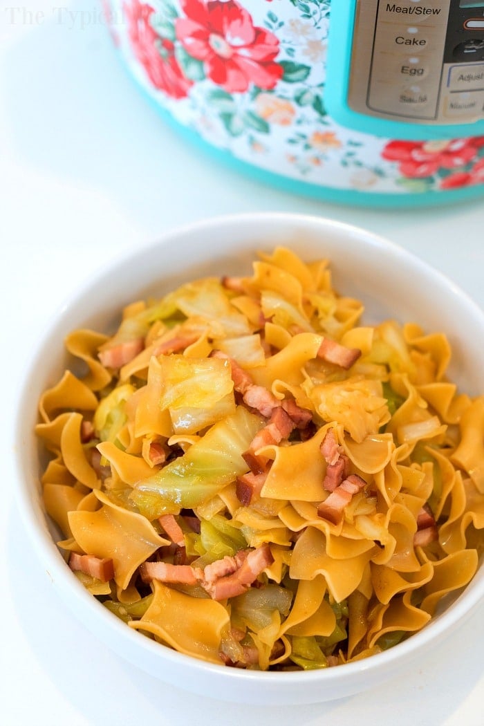 Pressure Cooker Cabbage and Noodles