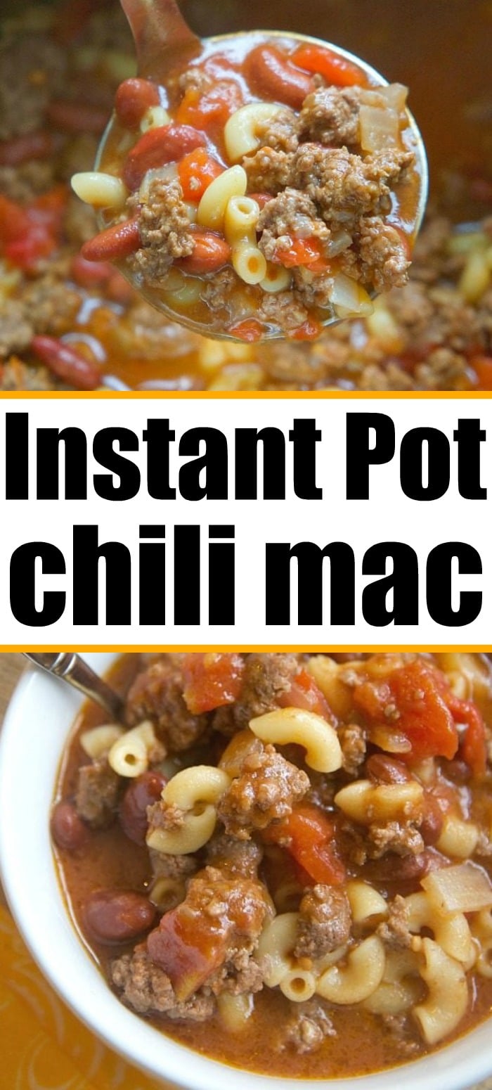 5 Minute Instant Pot Chili Mac Recipe Pressure Cooker Chili Mac