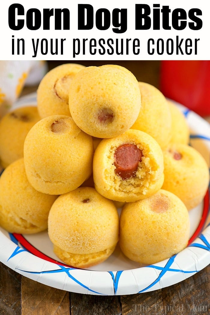 pressure cooker corn dog bites