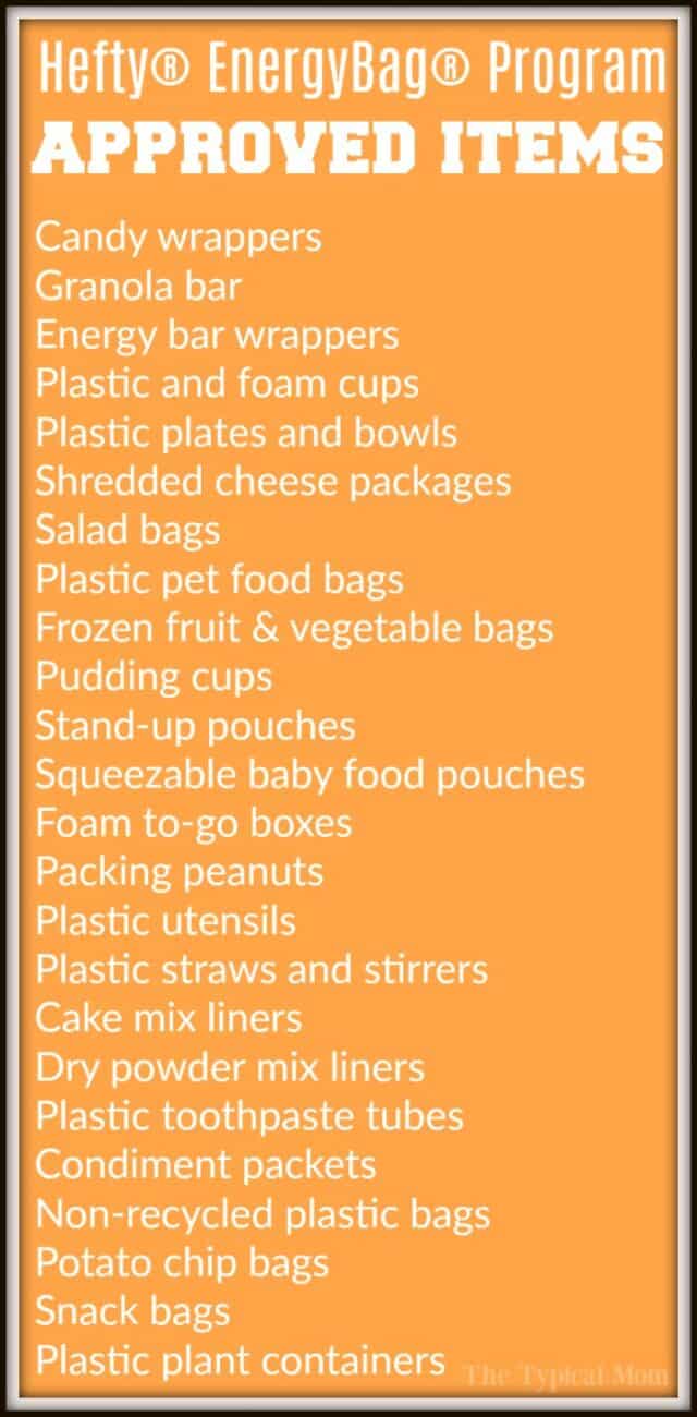 what goes in orange bags