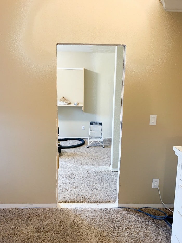 bedroom into closet