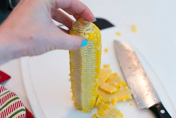 how to cut corn