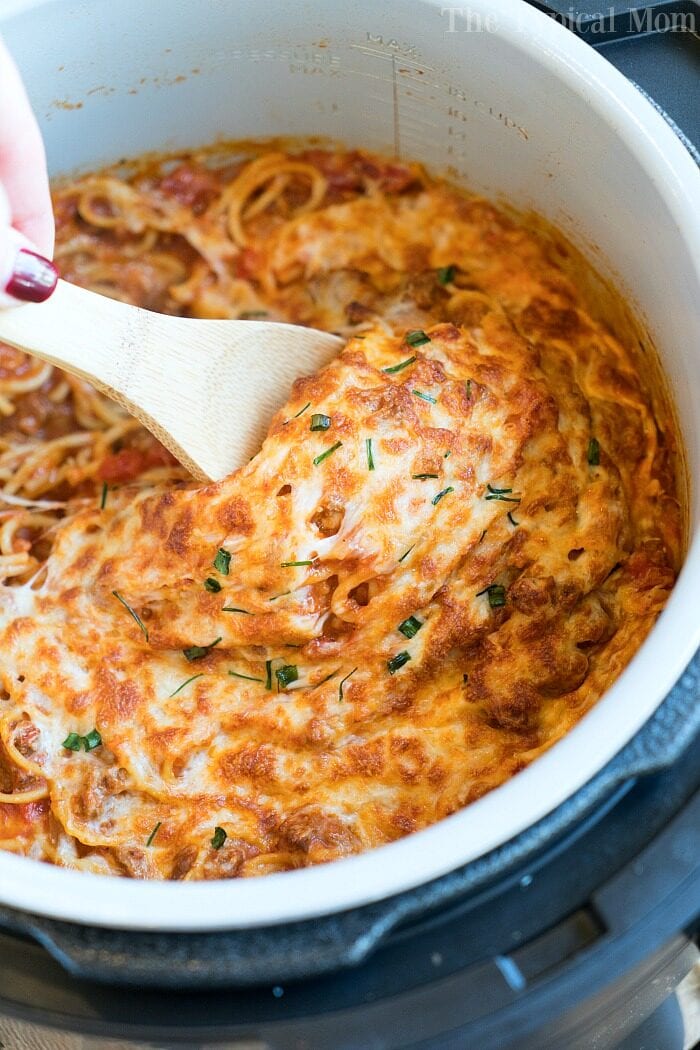 pressure cooker spaghetti and meatballs