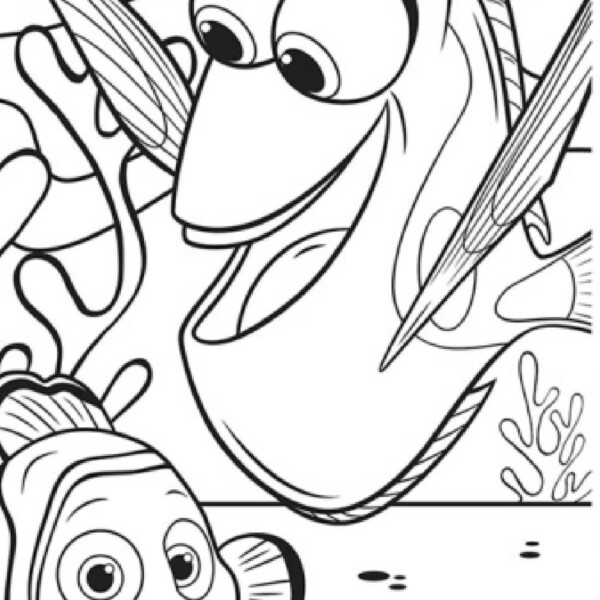 Finding Dory Coloring Pages