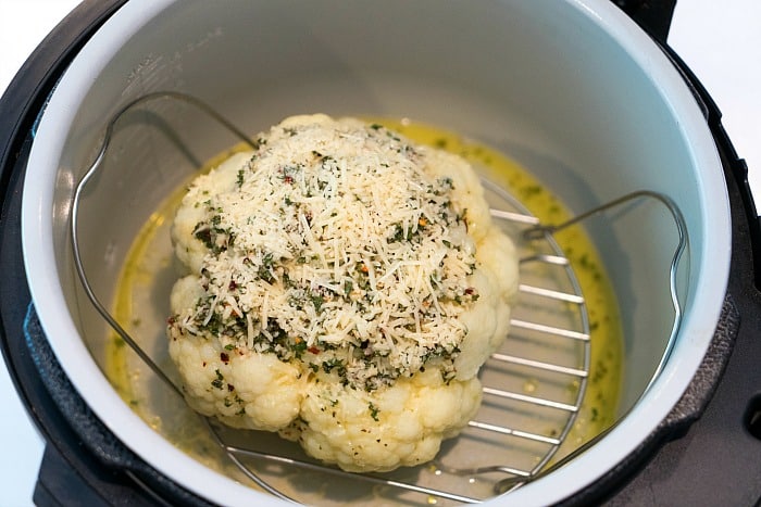 air fryer head of cauliflower