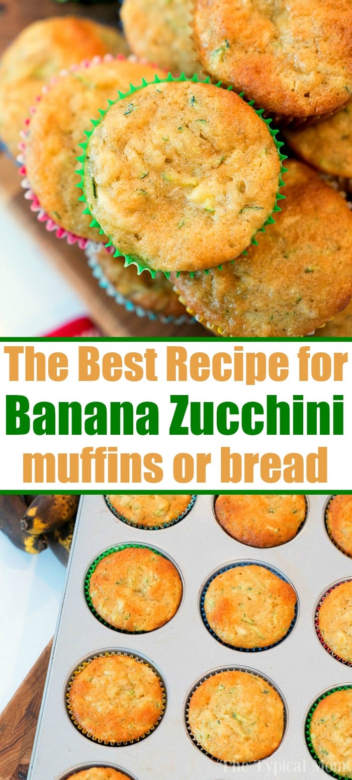 Homemade Banana Zucchini Muffins Ripe Banana Muffin Recipe