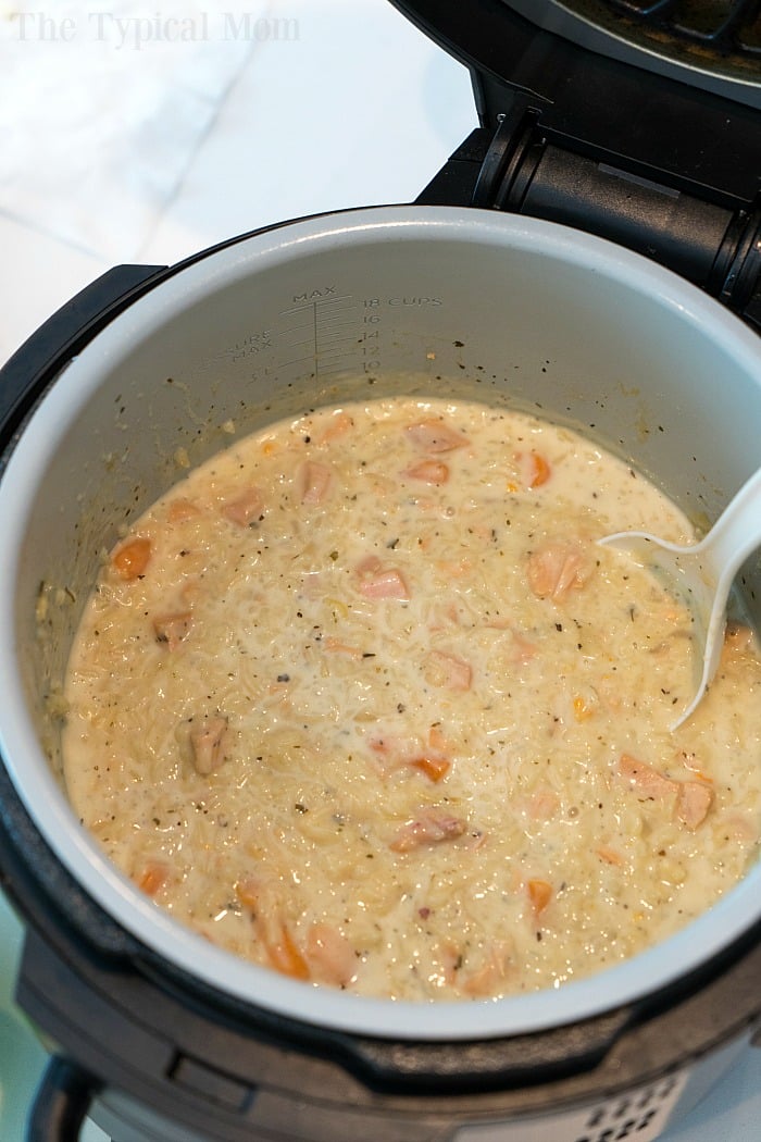 Pressure Cooker Creamy Chicken and Rice Casserole · The Typical Mom