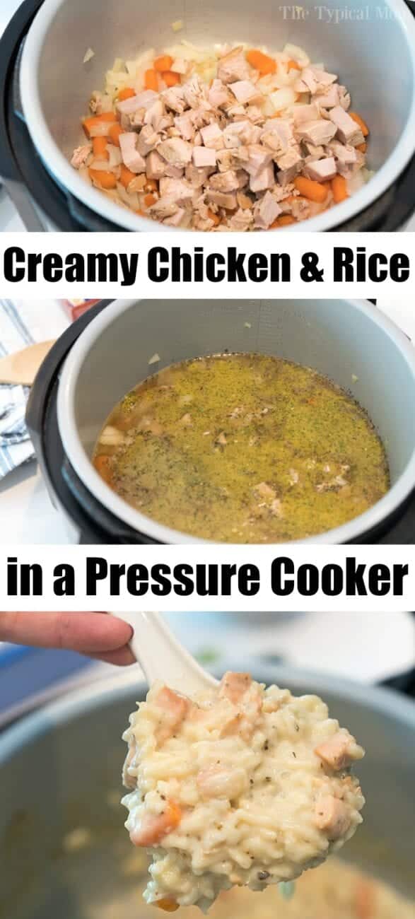 Pressure Cooker Creamy Chicken and Rice Casserole · The Typical Mom