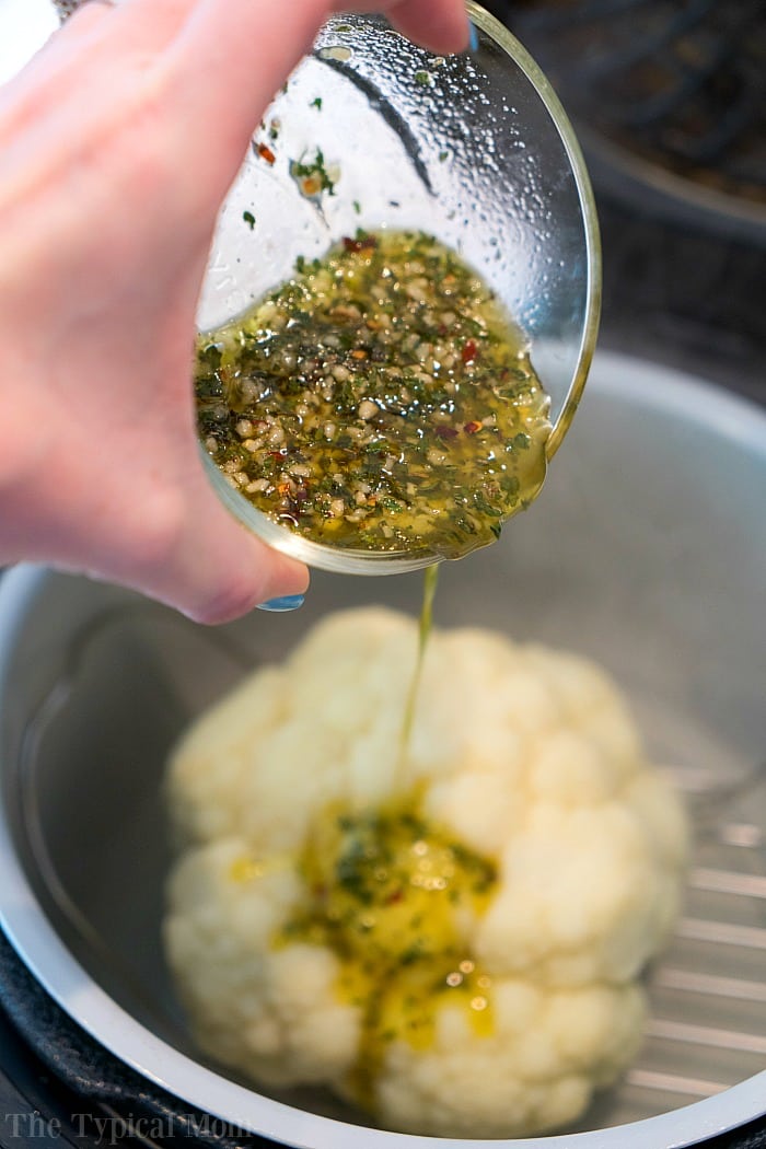 whole cauliflower pressure cooker time