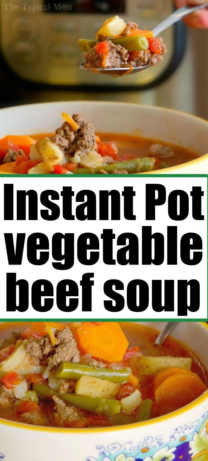 Instant Pot Ground Beef Soup Ninja Foodi Vegetable Beef Soup