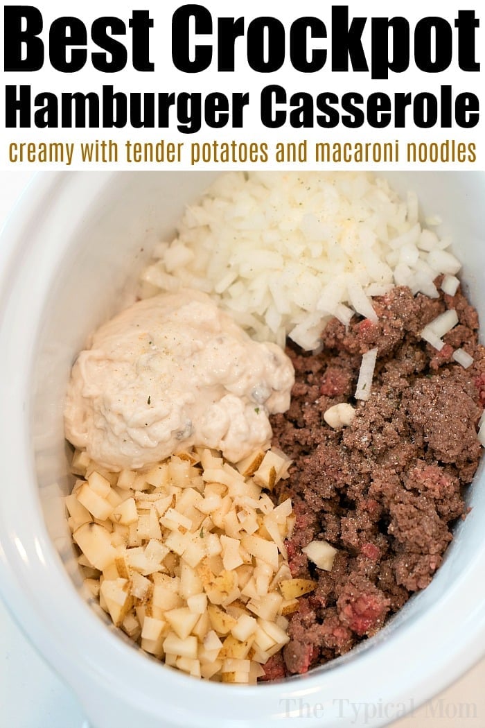 Crockpot Hamburger Potato Casserole - Fun Family Meals