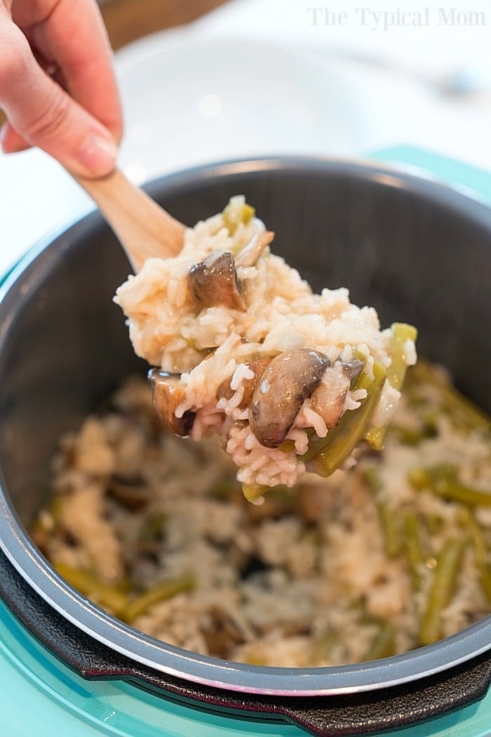 Instant Pot Cream of Mushroom Rice The Typical Mom