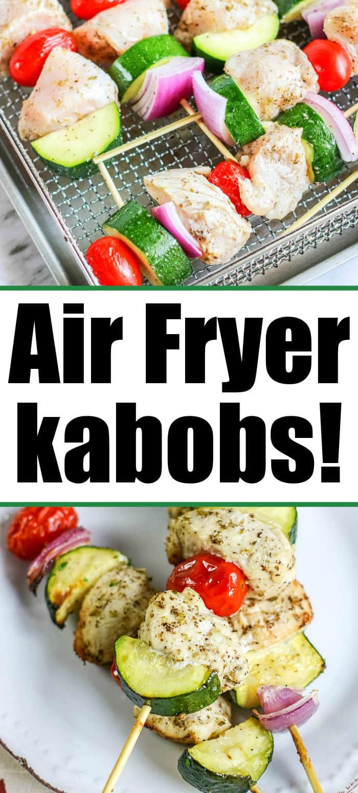 Air Fryer Chicken Kabobs with Vegetables Ninja Foodi Kabobs