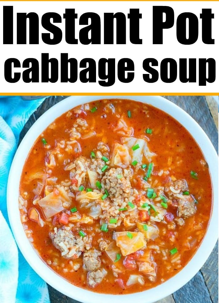 Instant Pot Pressure Cooker Cabbage Soup - Ninja Foodi Cabbage Soup