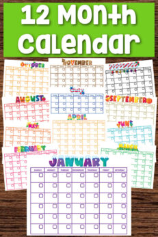 Printable Calendar Pages (Free PDF)