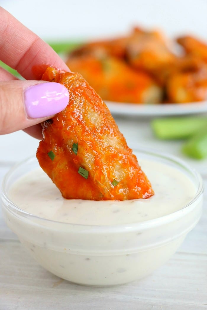 Air Fryer Frozen Chicken Wings - Whole Lotta Yum