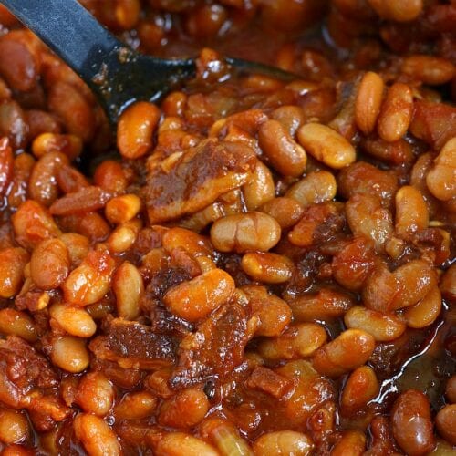 Crockpot Baked Beans Recipe with Dry Beans from Scratch