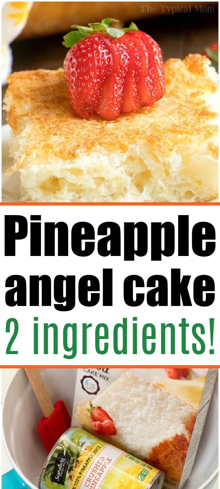 How to Make 2 Ingredient Pineapple Angel Food Cake in 9x13 Pan