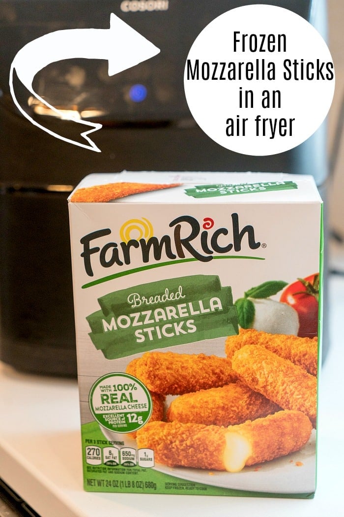 Frozen mozzarella sticks air outlet fryer