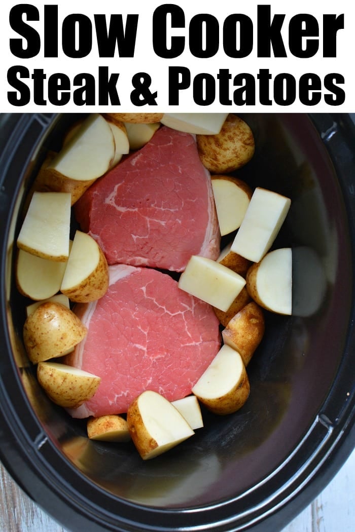 Best Crockpot Steak and Potatoes · The Typical Mom