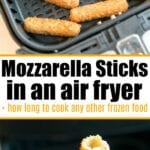 frozen food in an air fryer