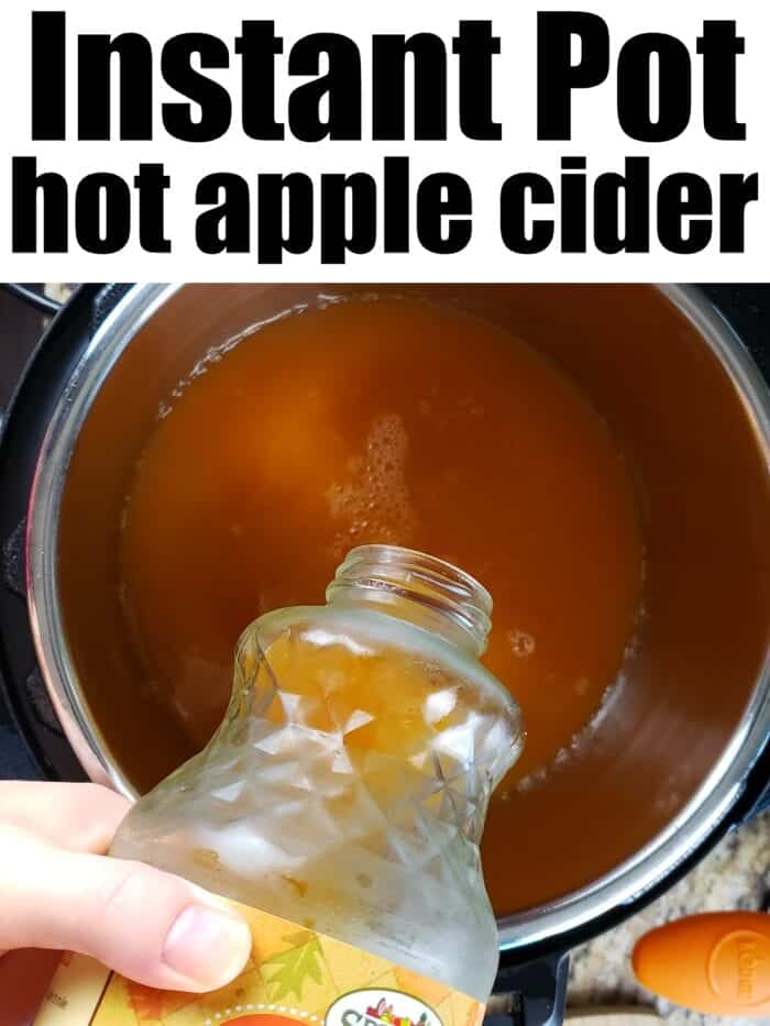 Instant Pot Hot Spiced Apple Cider - Pressure Cooker Meals