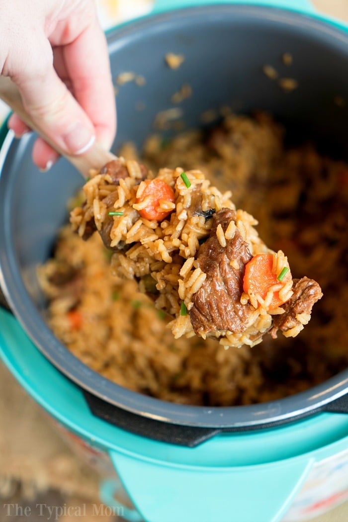 Instant pot stew beef and rice sale