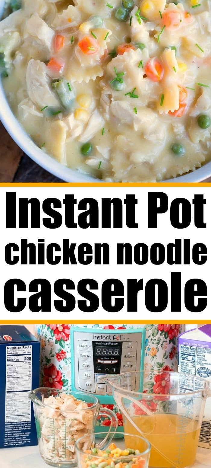 Pressure Cooker Chicken Noodle Casserole Instant Pot Chicken Casserole