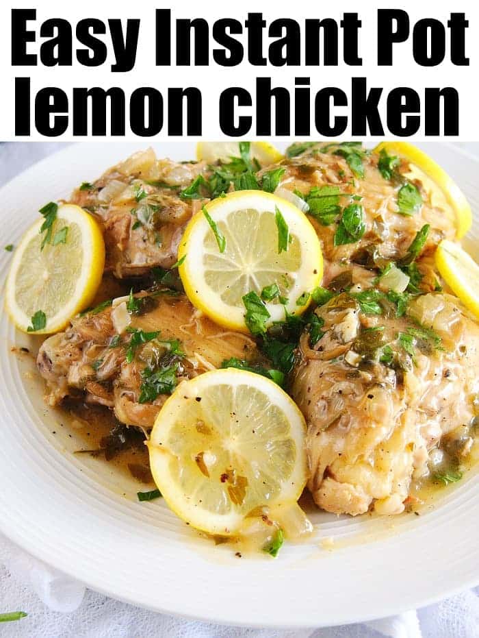 Instant Pot Lemon Garlic Chicken {Pressure Cooker} - Graceful Little Honey  Bee